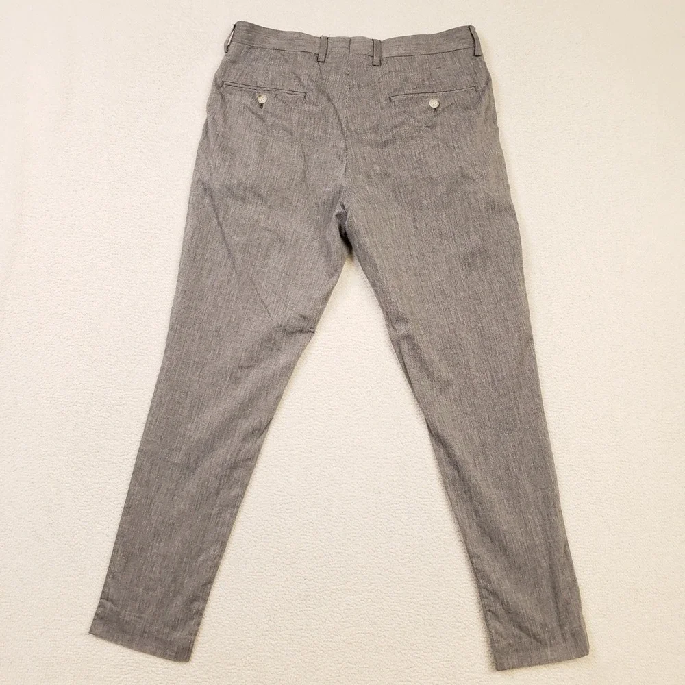 J.CREW Ludlow Slim Chino Pant Men 29x29 Gray Somelos Stretch Cotton Dress Slacks